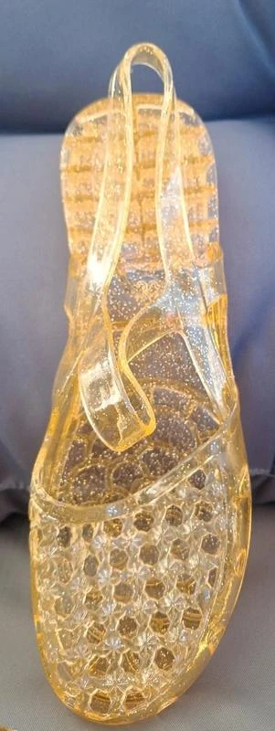 De zomer is hier: Kwal - Fifi Girly Geel met glitter - maat 39 – photo 3
